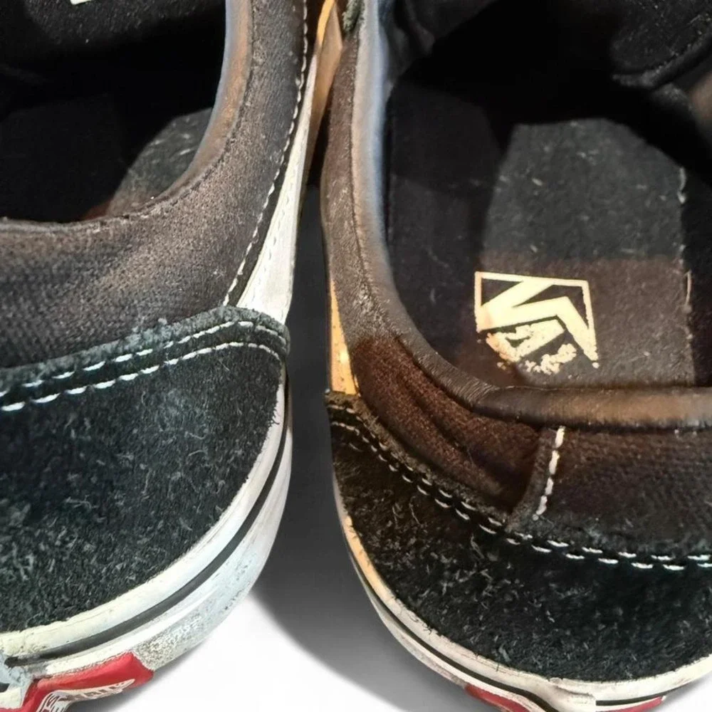 VANS OLD‎ SKOOL SKATER SHOES UNISEX BLACK WHITE LADIES 7 - Picture 6 of 7